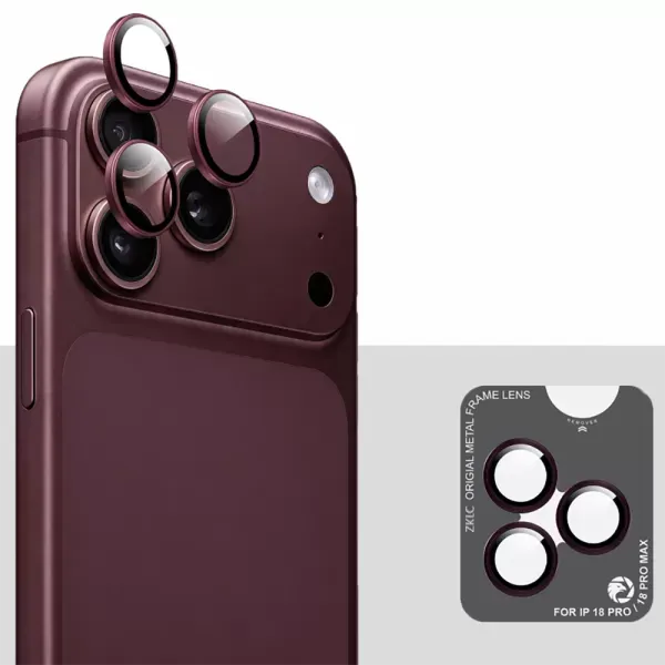 Захисне скло на камеру ZK Lens Protection Glass Dark Cherry для iPhone 18 Pro Max | 18 Pro