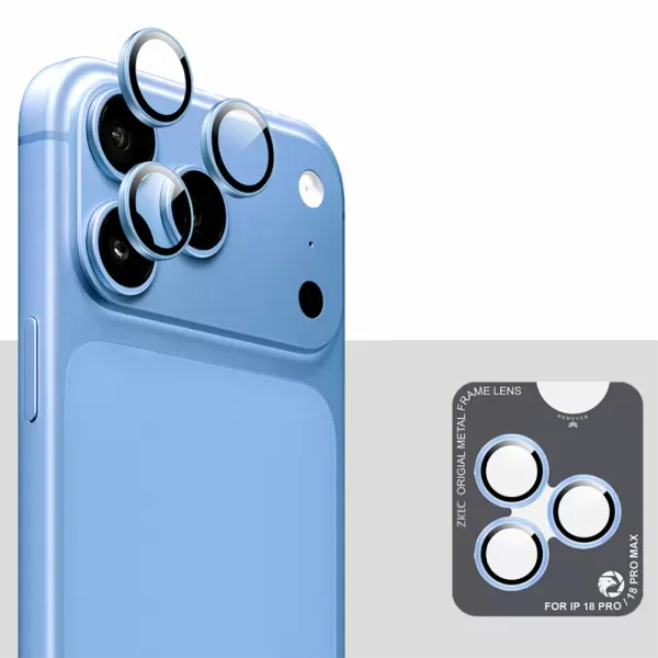 Захисне скло на камеру ZK Lens Protection Glass Light Blue для iPhone 18 Pro Max | 18 Pro