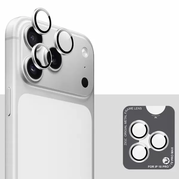 Захисне скло на камеру ZK Lens Protection Glass Silver для iPhone 18 Pro Max | 18 Pro