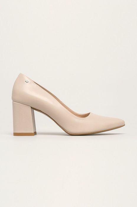 Wojas - Шкіряні туфлі колір бежевий (524261)