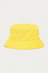 Шапка Kangol з бавовни K4224HT.LS709-LS709 колір жовтий Шапка Kangol з бавовни K4224HT.LS709-LS709 колір жовтий