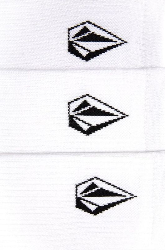Шкарпетки Volcom (3-pack) чоловічі колір білий фото 2