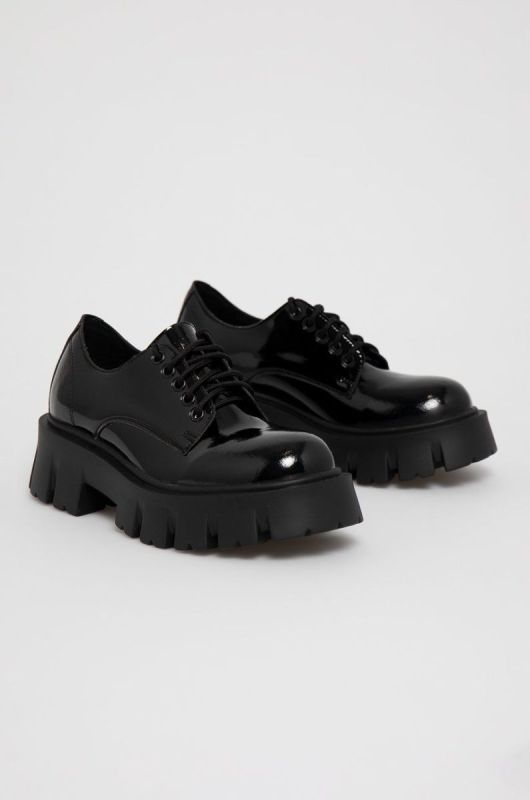 Туфлі Altercore Deidra Vegan Black Patent жіночі колір чорний на платформі фото 2