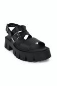 Сандалі Altercore SUSIE VEGAN жіночі колір чорний на платформі