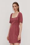 Сукня RVCA колір рожевий mini пряма Сукня RVCA колір рожевий mini пряма