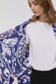 Кімоно Beatrice B колір синій oversize візерунок