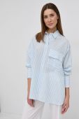 Сорочка Beatrice B жіноча relaxed класичний комір колір блакитний