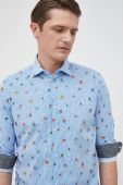 Сорочка Manuel Ritz чоловіча regular з італійським коміром колір барвистий
