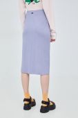 Спідниця RVCA колір фіолетовий midi пряма