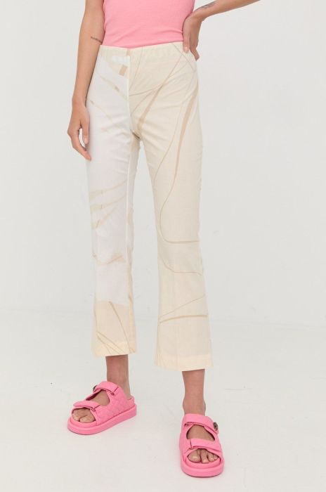 Штани Liviana Conti жіночі кльош висока посадка колір барвистий (2357118)