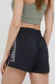 Шорти для тренувань LaBellaMafia Essentials жіночі колір чорний з принтом середня посадка
