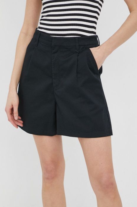 Шорти Brixton жіночі колір чорний однотонні висока посадка (2281938)