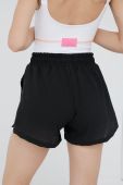 Шорти LaBellaMafia жіночі колір чорний однотонні середня посадка