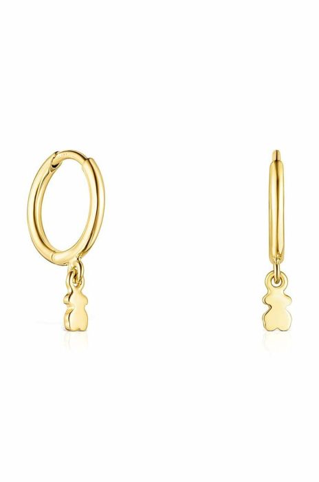 Срібні сережки з позолотою Tous колір золотий (3016157)