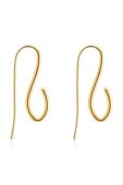Срібні сережки з позолотою Tous колір золотий (3304622)