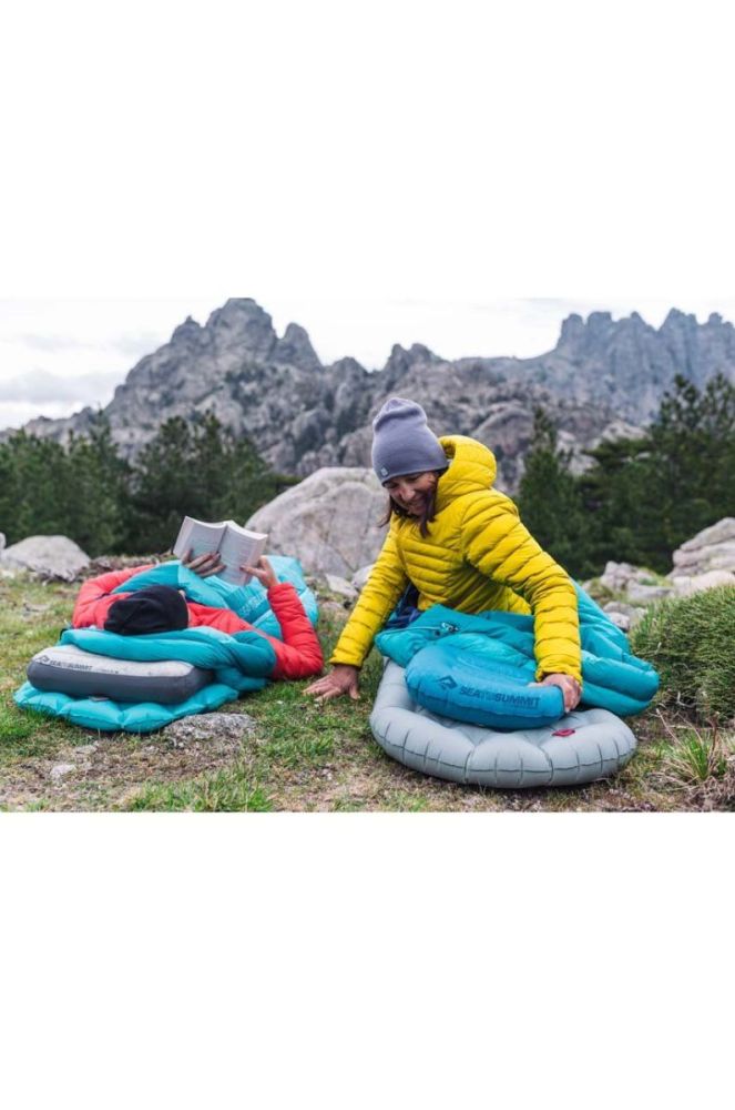 Подушка Sea To Summit Aeros Ultralight Regular колір блакитний фото 5
