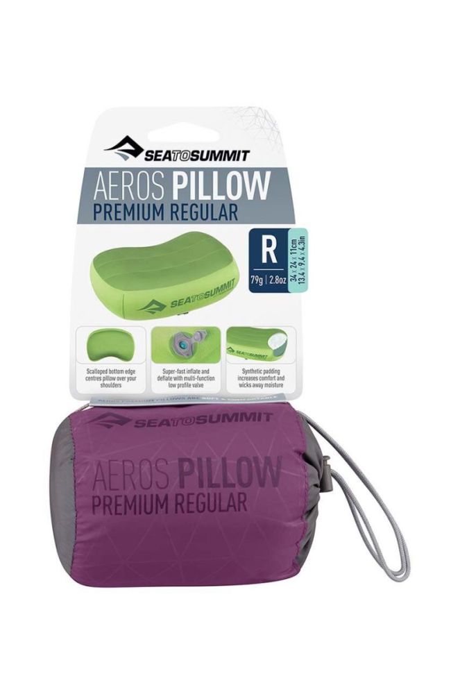 Подушка Sea To Summit Aeros Premium колір блакитний фото 4