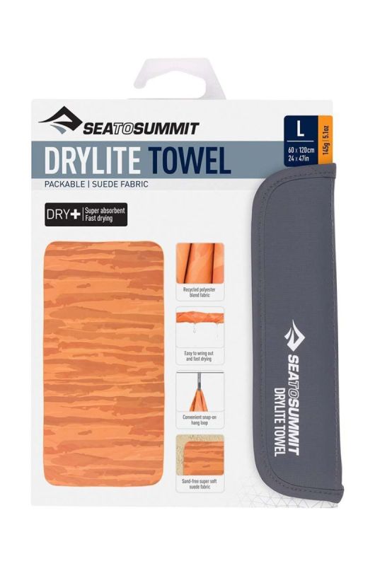 Рушник Sea To Summit DryLite 60 x 120 cm колір помаранчевий фото 2