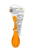 Туристичний набір столових приборів Sea To Summit Delta Cutlery Set колір помаранчевий