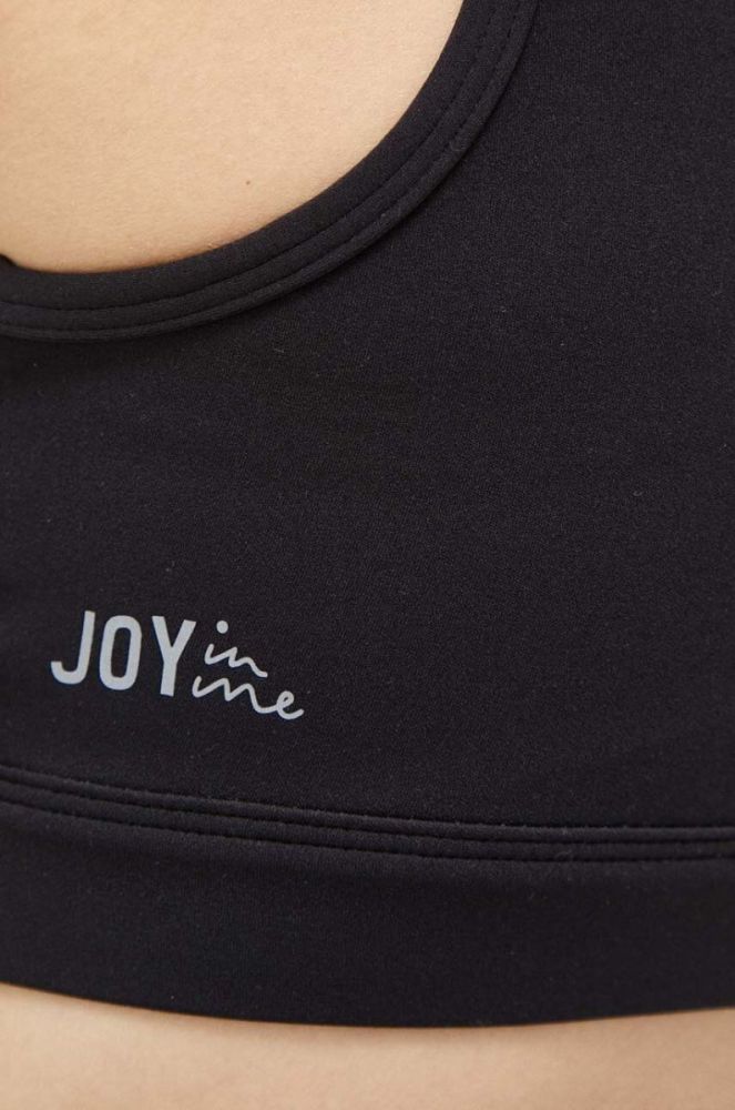 Бюстгальтер для йоги Joy in me Like You колір чорний однотонний фото 5