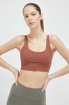 Бюстгальтер для йоги Joy in me Stay Close колір коричневий однотонний Бюстгальтер для йоги Joy in me Stay Close колір коричневий однотонний