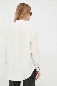 Сорочка Mos Mosh жіноча колір бежевий relaxed класичний комір