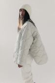 Куртка MUUV. PIQUE жіноча колір білий зимова oversize