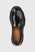 Шкіряні мокасини Charles Footwear Mey жіночі колір чорний на платформі Mey.Loafer.Basic (3120414)