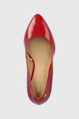Шкіряні туфлі Wojas колір червоний 3501555