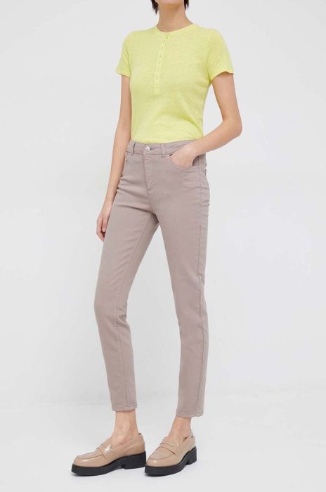 Джинси XT Studio жіночі висока посадка колір бежевий (3092429)