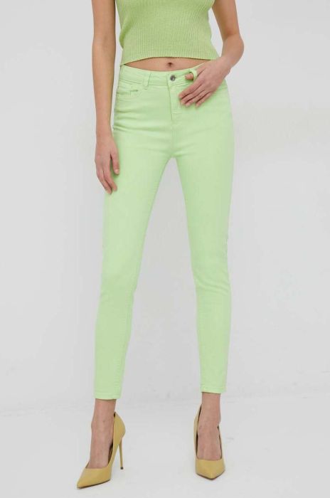 Джинси XT Studio жіночі висока посадка колір зелений (3084164)