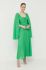 Сукня з домішкою шовку Beatrice B колір зелений maxi розкльошена
