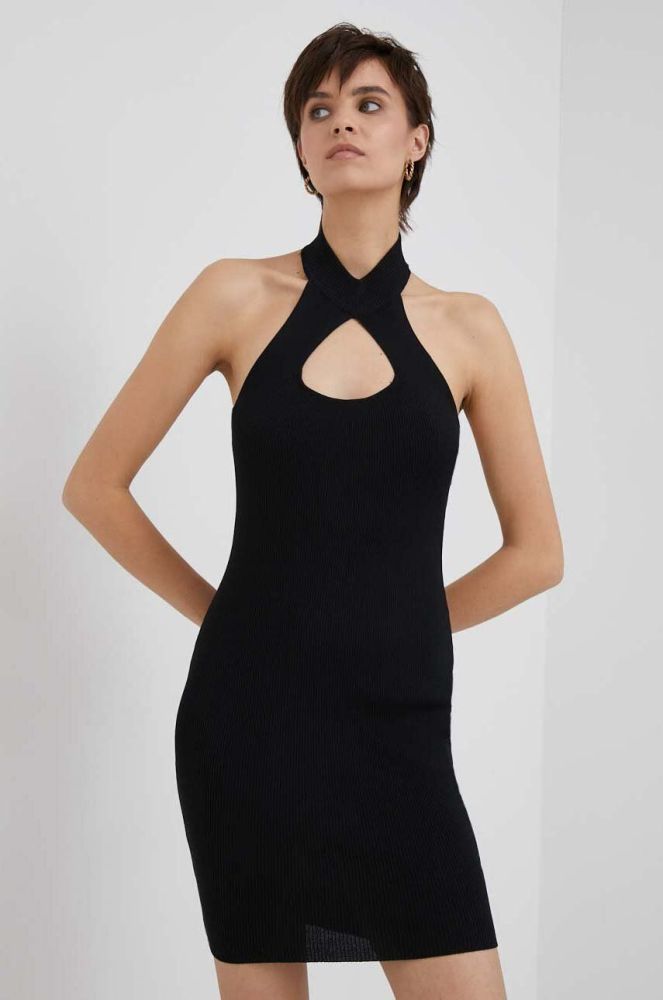 Сукня XT Studio колір чорний mini облягаюча (3084191)