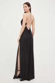 Сукня Nissa колір чорний maxi розкльошена