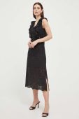 Сукня Nissa колір чорний midi пряма (3215078)