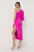 Сукня Nissa колір рожевий midi пряма