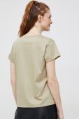 Бавовняна футболка Mos Mosh колір бежевий