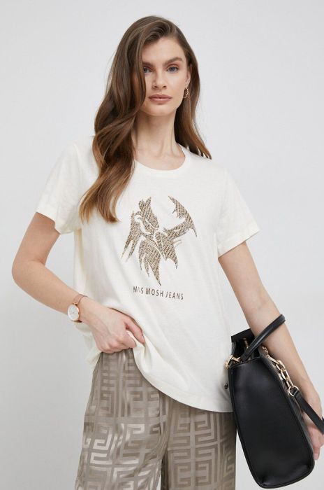 Футболка Mos Mosh жіноча колір бежевий