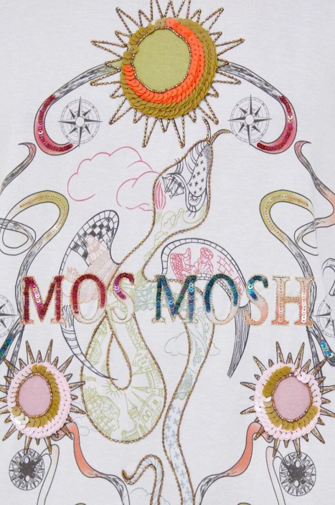 Бавовняна футболка Mos Mosh колір білий (3192452) фото 5