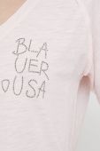 Бавовняна футболка Blauer колір рожевий (3114589)