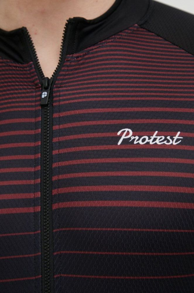 Велосипедна футболка Protest Prtkoblet колір бордовий візерунок фото 5