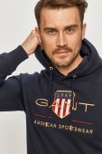 Кофта Gant чоловіча колір синій з аплікацією (722889)