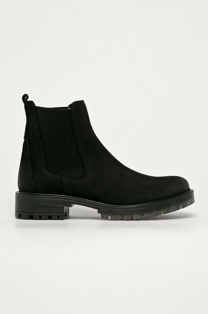 Wojas - Замшеві черевики колір чорний