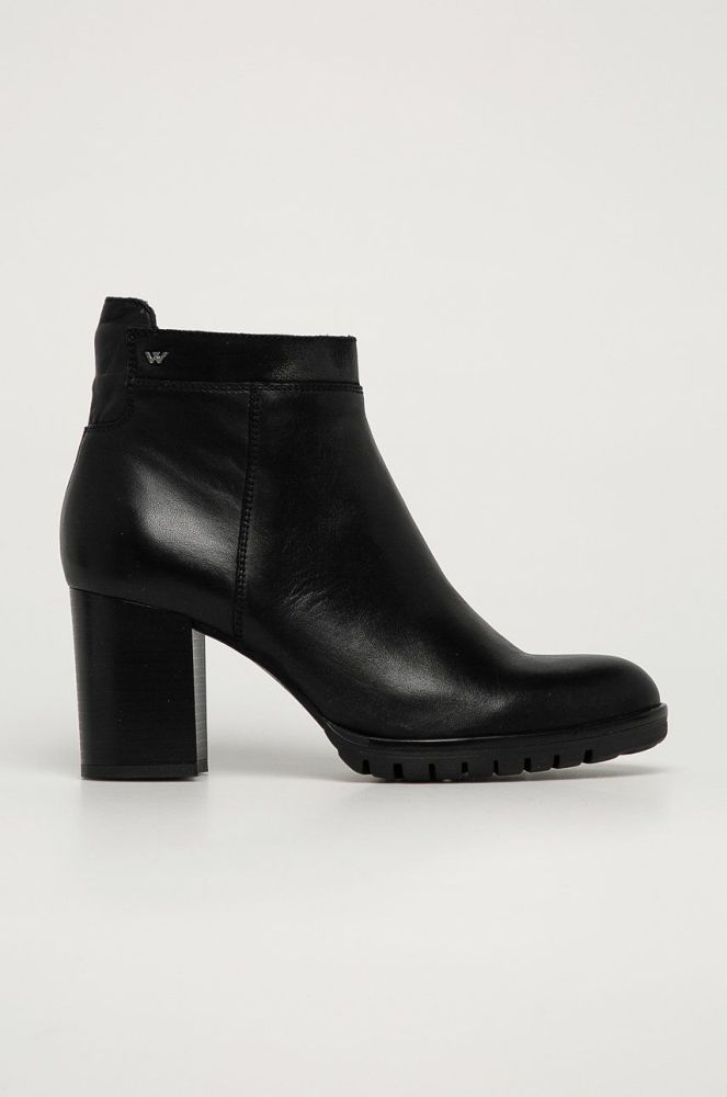 Wojas - Шкіряні черевики колір чорний (665195)