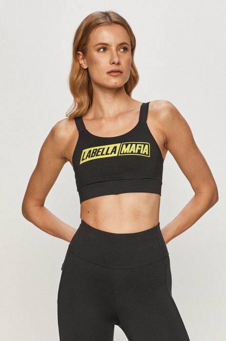 LaBellaMafia - Спортивний бюстгальтер колір чорний LaBellaMafia - Спортивний бюстгальтер колір чорний