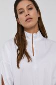 Блузка Nissa жіноча колір білий гладка