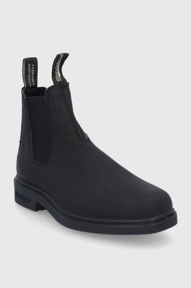 Шкіряні черевики Blundstone 063 жіночі колір чорний на плоскому ходу фото 2