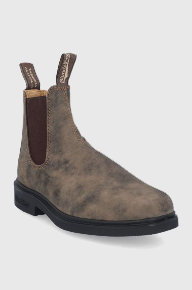 Шкіряні черевики Blundstone 1306 жіночі колір коричневий на плоскому ходу фото 2
