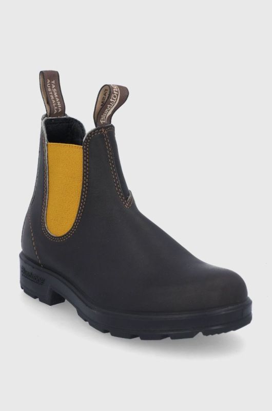 Шкіряні черевики Blundstone 1919 жіночі колір чорний на плоскому ходу фото 2