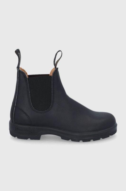 Шкіряні черевики Blundstone 558 колір чорний на плоскому ходу